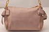 Authentic MIU MIU Vintage Ribbon Leather Shoulder Hand Bag Purse Pink 8050J