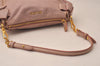 Authentic MIU MIU Vintage Ribbon Leather Shoulder Hand Bag Purse Pink 8050J