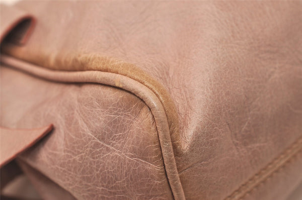 Authentic MIU MIU Vintage Ribbon Leather Shoulder Hand Bag Purse Pink 8050J