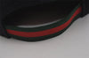 Authentic GUCCI Vintage Web Sherry Line Cap Canvas Size L 56cm Black 8052I