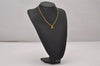 Authentic Christian Dior Gold Tone Chain Pendant Necklace CD 8053I