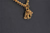 Authentic Christian Dior Gold Tone Chain Pendant Necklace CD 8053I