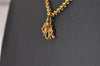 Authentic Christian Dior Gold Tone Chain Pendant Necklace CD 8053I