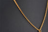 Authentic Christian Dior Gold Tone Chain Pendant Necklace CD 8053I