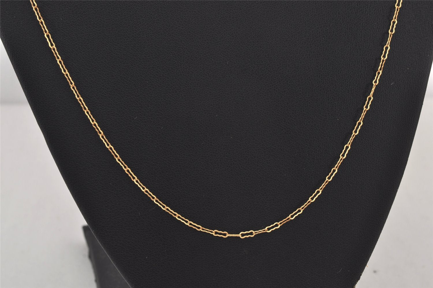 Authentic Christian Dior Gold Tone Chain Pendant Necklace CD 8053K