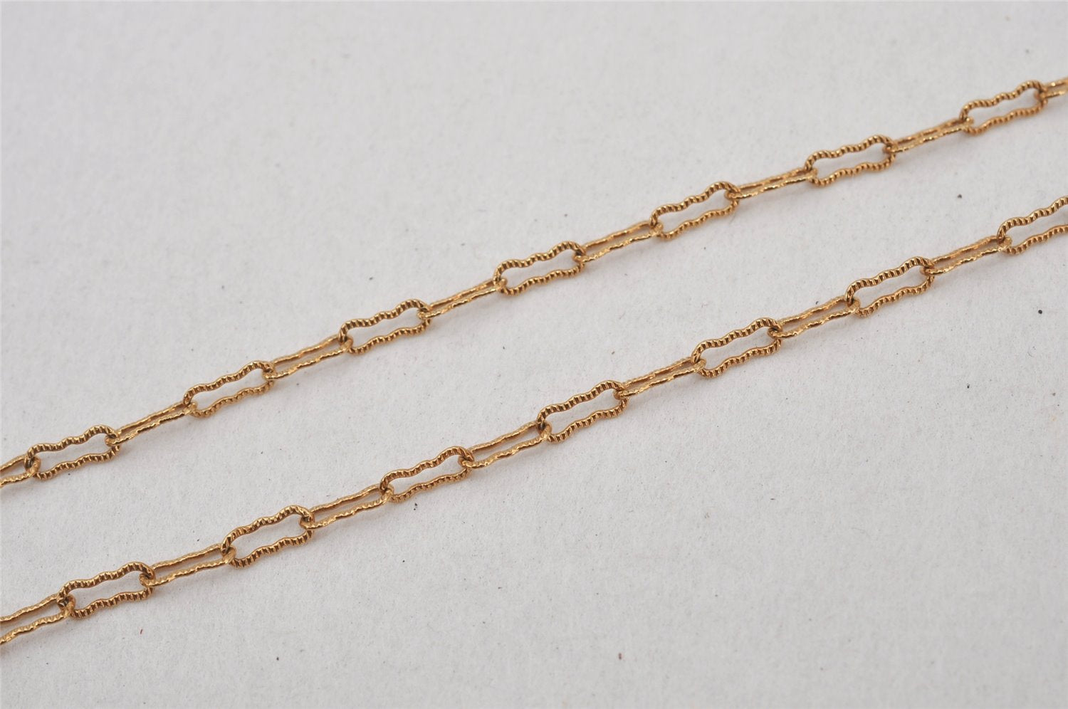 Authentic Christian Dior Gold Tone Chain Pendant Necklace CD 8053K