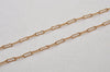 Authentic Christian Dior Gold Tone Chain Pendant Necklace CD 8053K