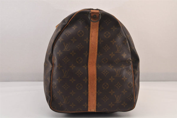 Authentic Louis Vuitton Monogram Keepall Bandouliere 60 M41412 Boston Bag 8053M