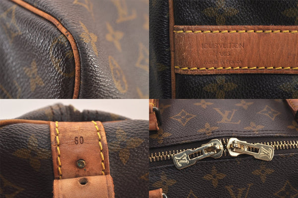 Authentic Louis Vuitton Monogram Keepall Bandouliere 60 M41412 Boston Bag 8053M