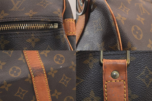 Authentic Louis Vuitton Monogram Keepall Bandouliere 60 M41412 Boston Bag 8053M