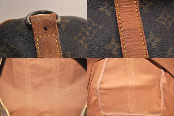 Authentic Louis Vuitton Monogram Keepall Bandouliere 60 M41412 Boston Bag 8053M