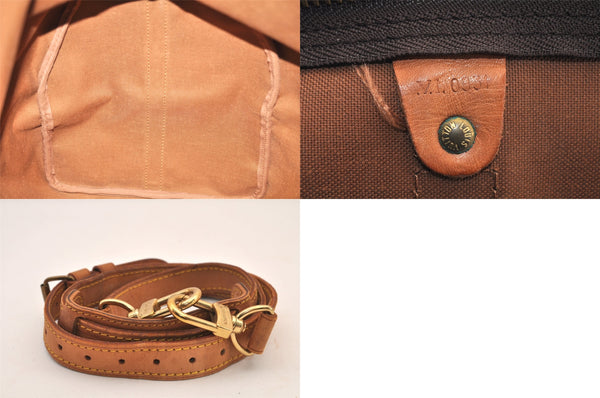 Authentic Louis Vuitton Monogram Keepall Bandouliere 60 M41412 Boston Bag 8053M