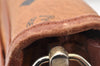 Authentic MCM Visetos Leather Vintage Shoulder Cross Body Bag Purse Brown 8055I