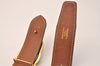 Authentic HERMES Vintage Leather Belt Reversible Size 66cm 26" Black Brown 8055J