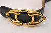 Authentic HERMES Vintage Leather Belt Reversible Size 66cm 26" Black Brown 8055J