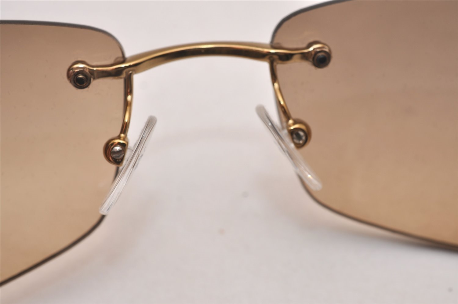 Authentic GUCCI Sunglasses Rhinestone GG 1784/STRASS Titanium Brown 8056I