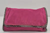 Authentic Stella McCartney Falabella Shoulder Bag Purse Leather Pink 8056J