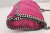 Authentic Stella McCartney Falabella Shoulder Bag Purse Leather Pink 8056J