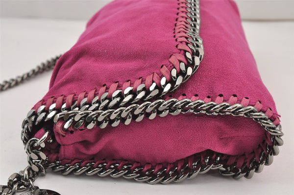 Authentic Stella McCartney Falabella Shoulder Bag Purse Leather Pink 8056J