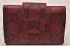 Authentic GUCCI Guccissima Heart 6 Key Case Holder GG Leather 203551 Red 8057I