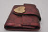 Authentic GUCCI Guccissima Heart 6 Key Case Holder GG Leather 203551 Red 8057I