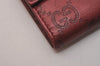 Authentic GUCCI Guccissima Heart 6 Key Case Holder GG Leather 203551 Red 8057I