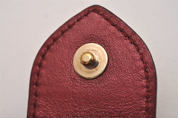 Authentic GUCCI Guccissima Heart 6 Key Case Holder GG Leather 203551 Red 8057I