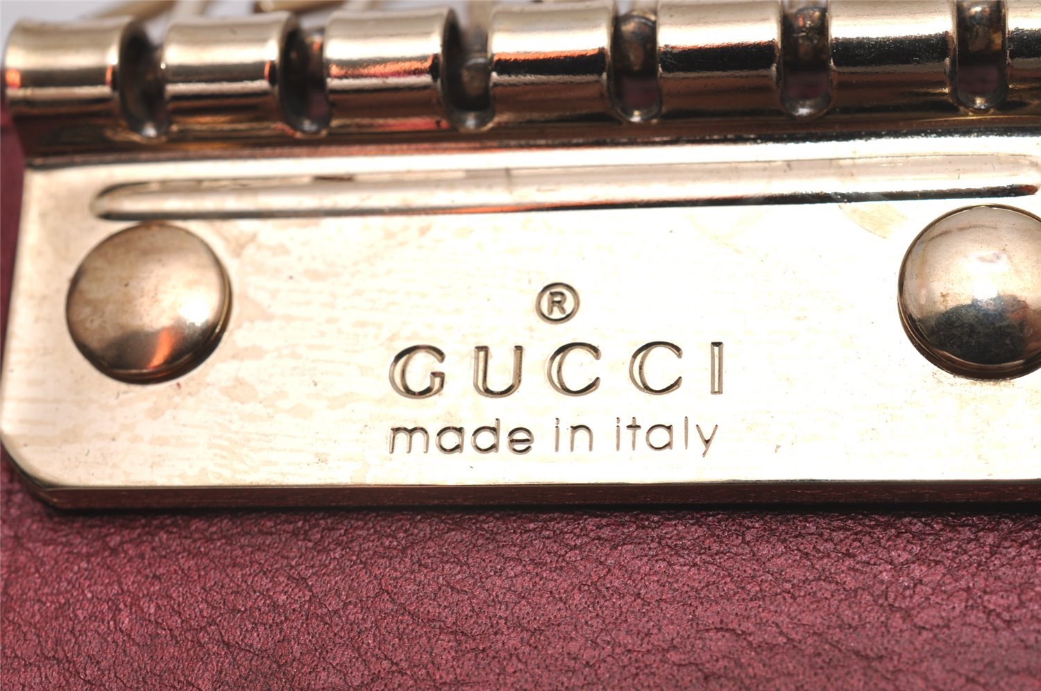 Authentic GUCCI Guccissima Heart 6 Key Case Holder GG Leather 203551 Red 8057I