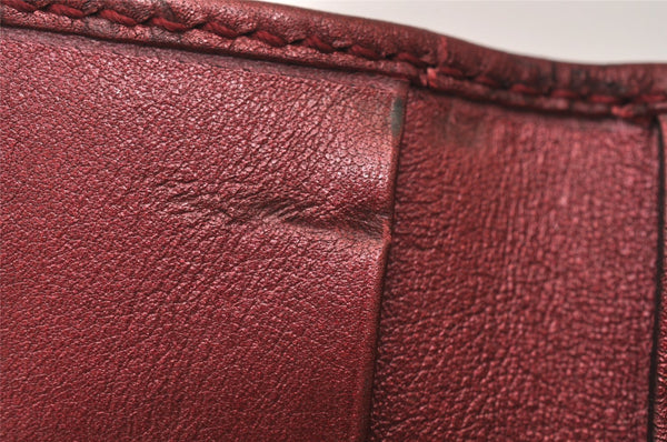 Authentic GUCCI Guccissima Heart 6 Key Case Holder GG Leather 203551 Red 8057I