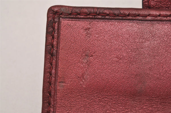 Authentic GUCCI Guccissima Heart 6 Key Case Holder GG Leather 203551 Red 8057I