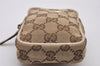 Authentic GUCCI Cigarette Case Pouch Purse GG Canvas Leather 115249 Brown 8058I