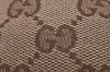 Authentic GUCCI Cigarette Case Pouch Purse GG Canvas Leather 115249 Brown 8058I