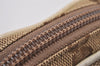 Authentic GUCCI Cigarette Case Pouch Purse GG Canvas Leather 115249 Brown 8058I