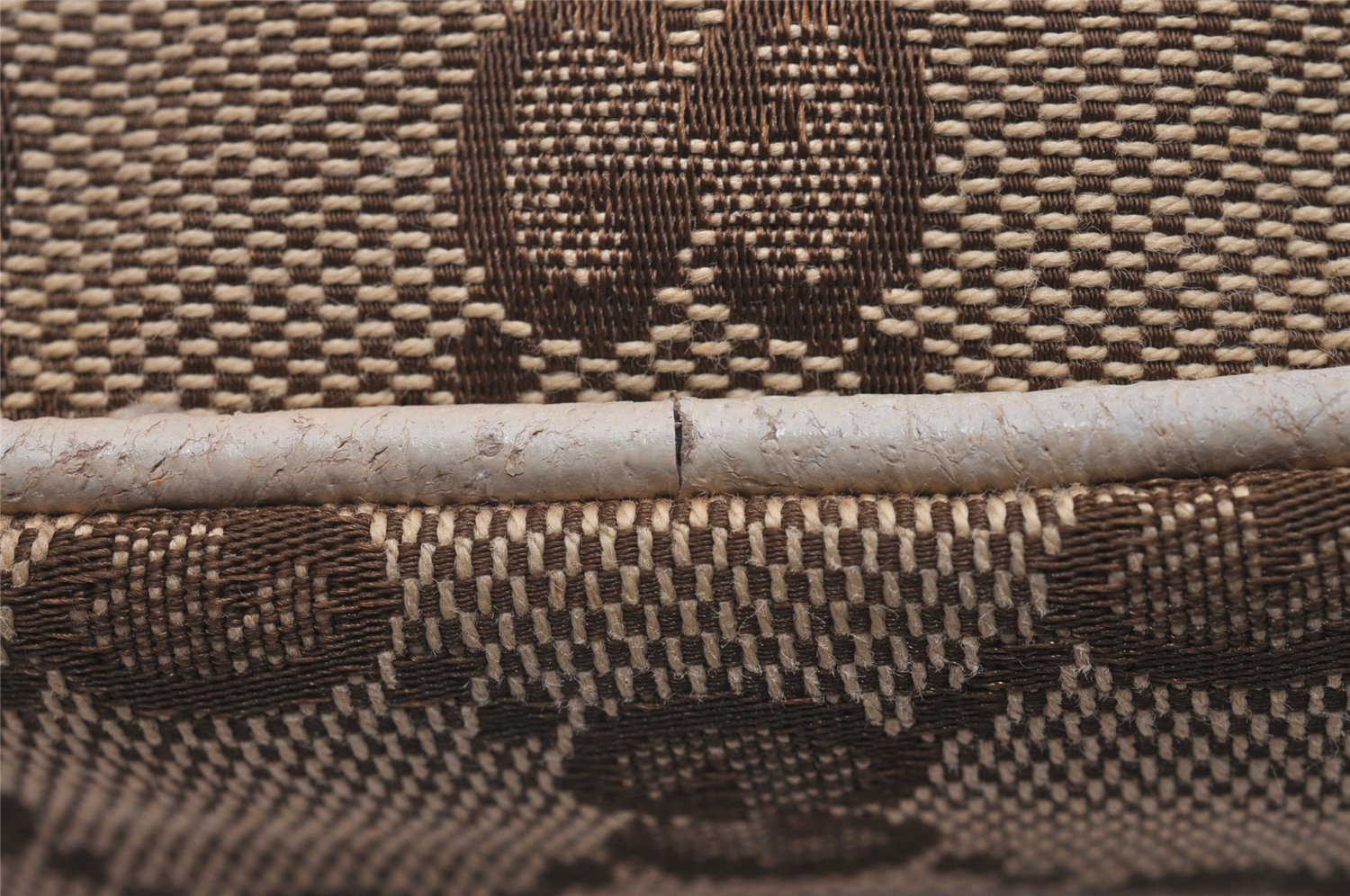 Authentic GUCCI Cigarette Case Pouch Purse GG Canvas Leather 115249 Brown 8058I