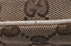 Authentic GUCCI Cigarette Case Pouch Purse GG Canvas Leather 115249 Brown 8058I