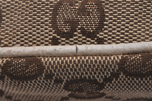 Authentic GUCCI Cigarette Case Pouch Purse GG Canvas Leather 115249 Brown 8058I