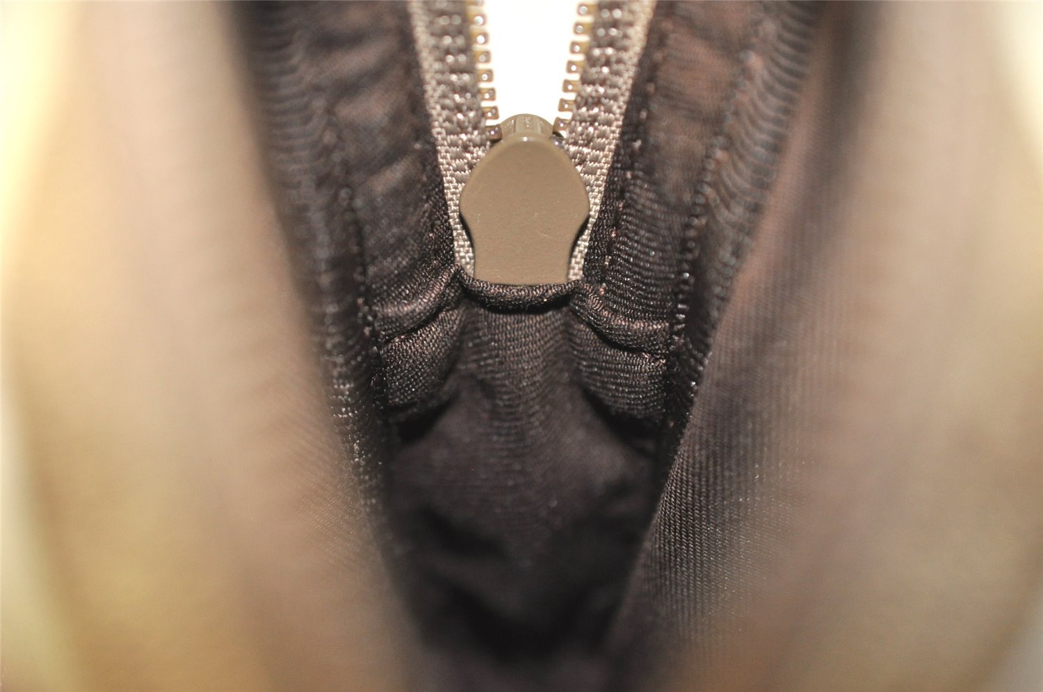 Authentic GUCCI Cigarette Case Pouch Purse GG Canvas Leather 115249 Brown 8058I