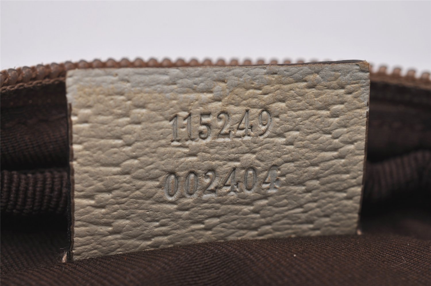 Authentic GUCCI Cigarette Case Pouch Purse GG Canvas Leather 115249 Brown 8058I