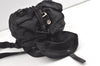 Auth PRADA VELA Nylon Tessuto Leather Drawstring Backpack B6677F Black 8058J