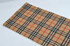 Authentic Burberrys Vintage Nova Check Wool Winter Scarf Stole Beige 8060I