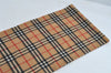 Authentic Burberrys Vintage Nova Check Wool Winter Scarf Stole Beige 8060I