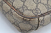 Authentic GUCCI Vintage Shoulder Cross Body Bag GG PVC Leather 92551 Brown 8061G