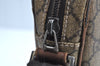 Authentic GUCCI Vintage Shoulder Cross Body Bag GG PVC Leather 92551 Brown 8061G