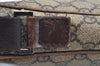 Authentic GUCCI Vintage Shoulder Cross Body Bag GG PVC Leather 92551 Brown 8061G
