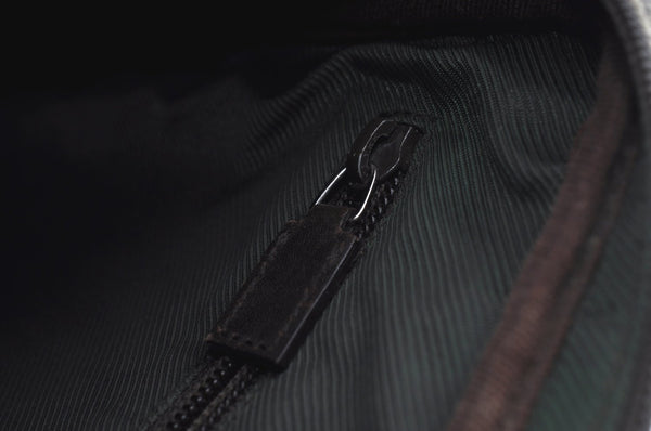 Authentic GUCCI Vintage Shoulder Cross Body Bag GG PVC Leather 92551 Brown 8061G