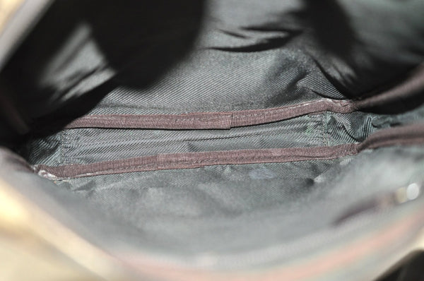 Authentic GUCCI Vintage Shoulder Cross Body Bag GG PVC Leather 92551 Brown 8061G