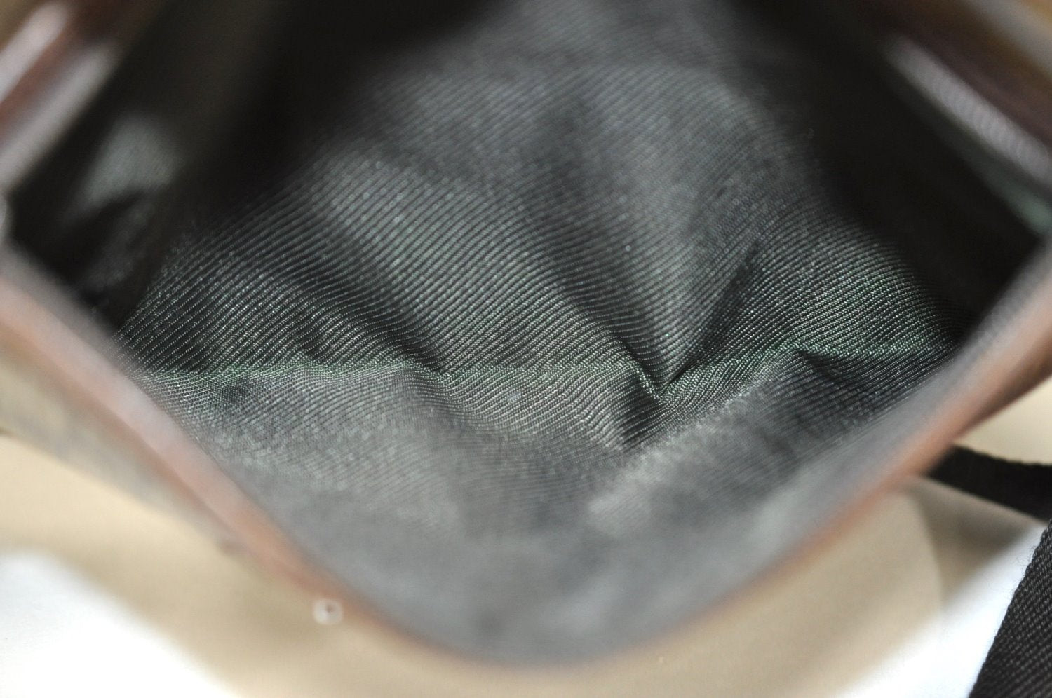 Authentic GUCCI Vintage Shoulder Cross Body Bag GG PVC Leather 92551 Brown 8061G