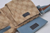 Authentic GUCCI Sherry Line Waist Body Bag GG Canvas Leather 162962 Beige 8061J