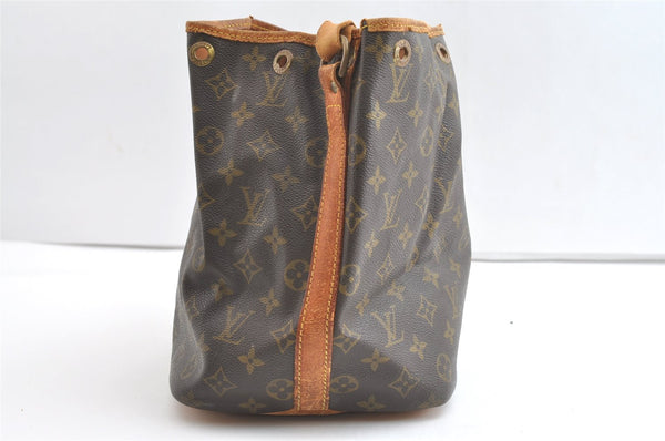 Authentic Louis Vuitton Monogram Petit Noe M42226 Shoulder Drawstring Bag 8063J
