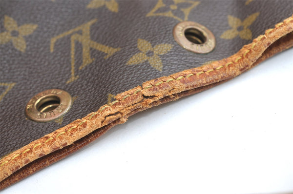 Authentic Louis Vuitton Monogram Petit Noe M42226 Shoulder Drawstring Bag 8063J